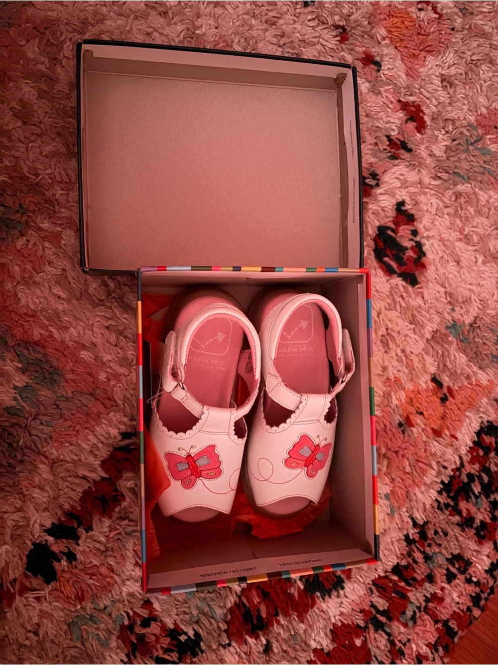 Stride Rite Pink Butterfly Sandals for Kids